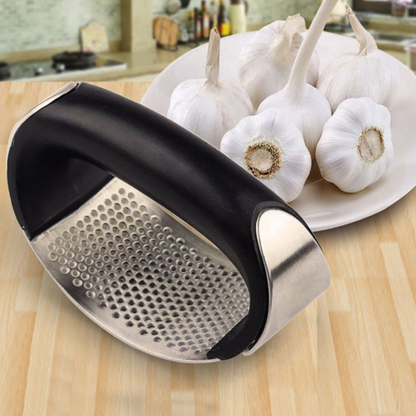 Rust proof stainless steel garlic crusher press for fresh garlic and ginger