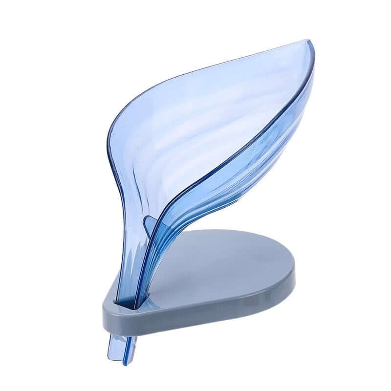 Decorative leaf soap holder with drainage for bar soap and bathroom decor