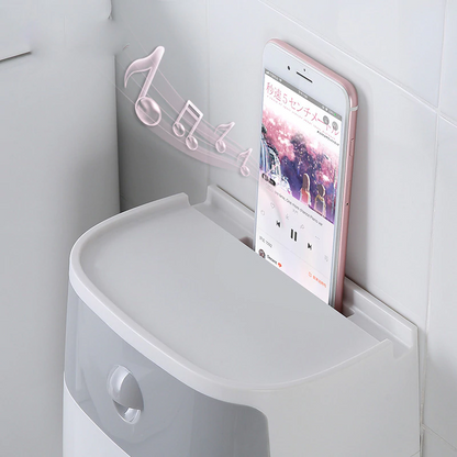 Stainless steel wall mount waterproof toilet paper holder for bathroom