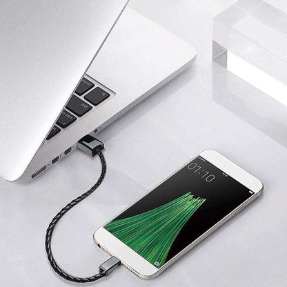 Leather USB bracelet charger gift idea for tech lovers and travellers