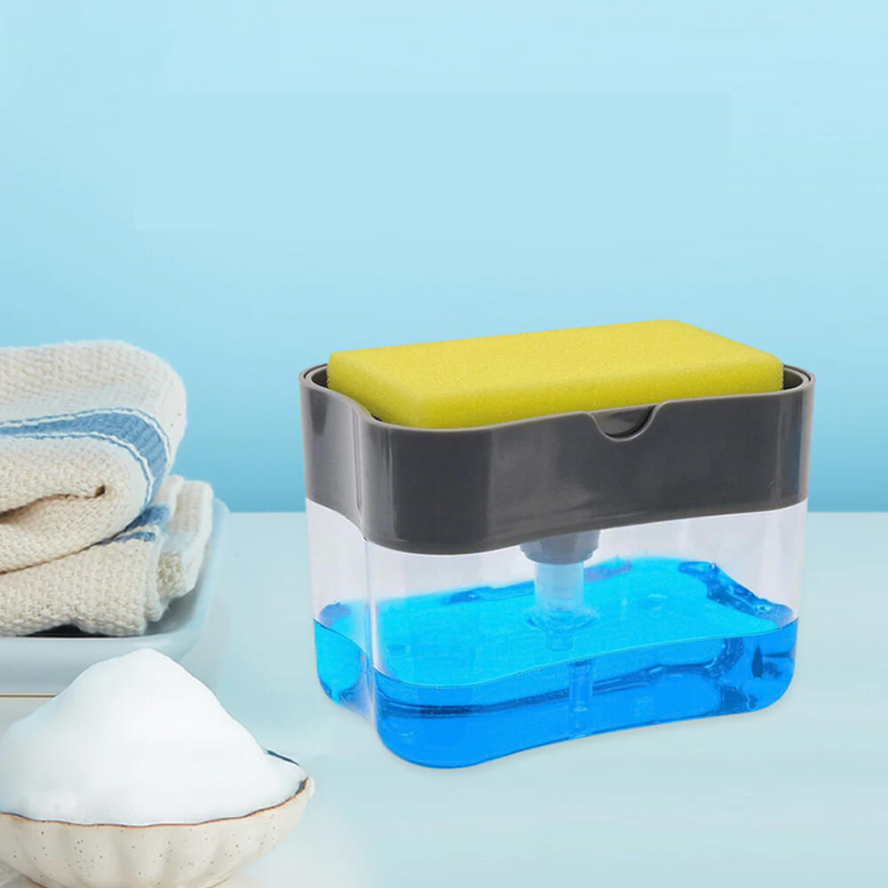 2-tier self-draining sponge soap rack with suction cup or adhesive mount