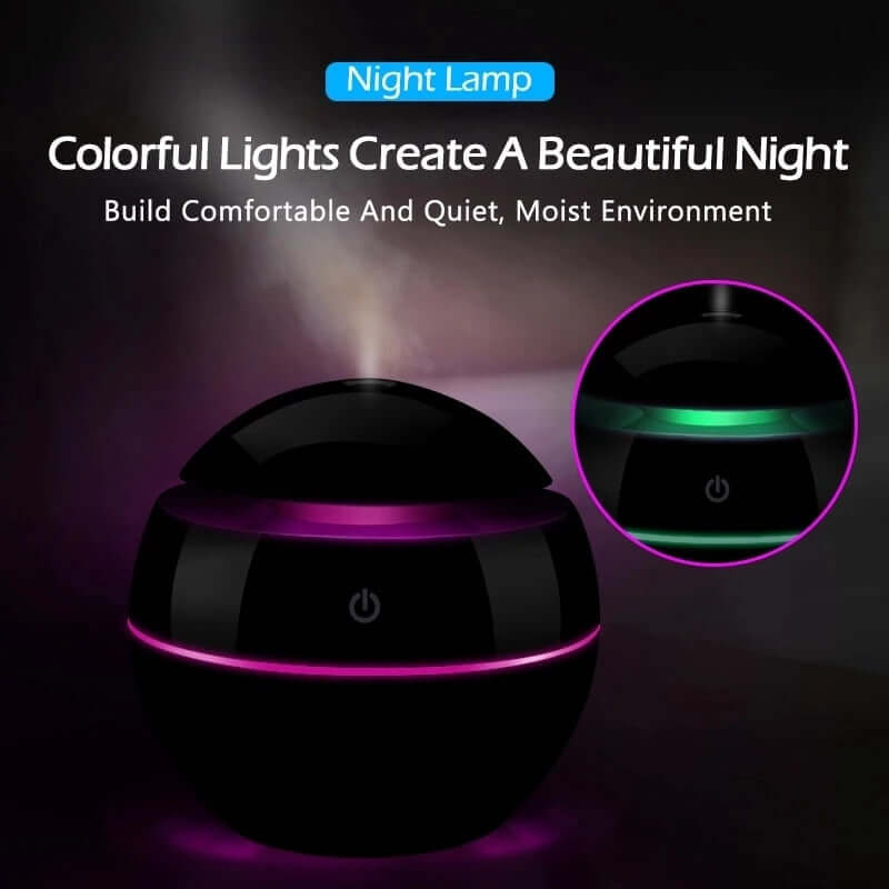 portable essential oil diffuser humidifier timer