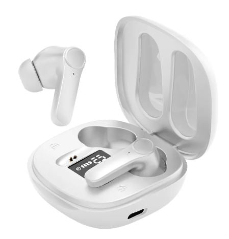 Wireless AI translator earbuds with noise cancellation and mic