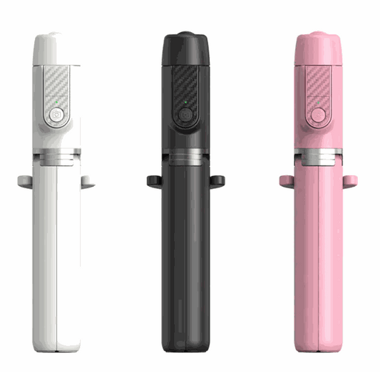 Bluetooth Selfie Stick & Tripod with Bluetooth remote, adjustable extension, and foldable design for travel and selfies