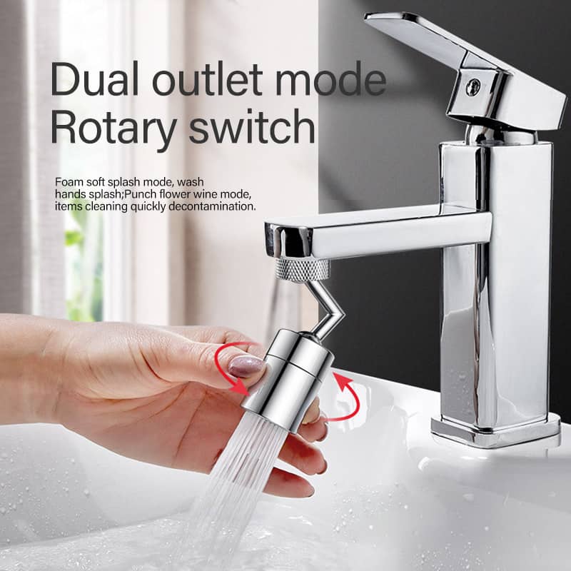 Anti-splash faucet filter guard with water softener for kitchen sink