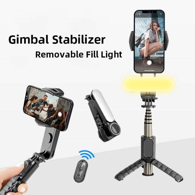 Portable 3-axis gimbal stabilizer for vlogging and content creation