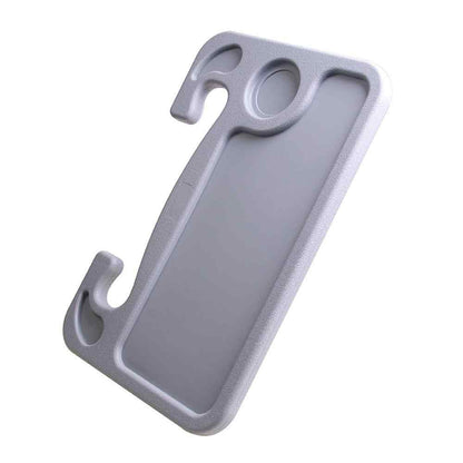 Portable car steering wheel organiser tray in black finish